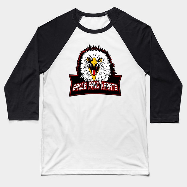 Eagle Fang Karate // Cobra kai Baseball T-Shirt by Mavioso Pattern